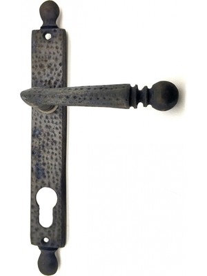 Fırsatkolik Antika Tarz Dekoratif Pirinç Misket Oda Kapı Kolu - 245X34 Mm, Oksit