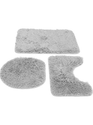Empressco Şık Banyo Paspası ve Klozet Takımı Seti, 3'lü, 50X80/50X60/40X45