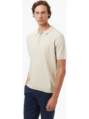 Nautica Erkek Bej Classic Fit Kazak