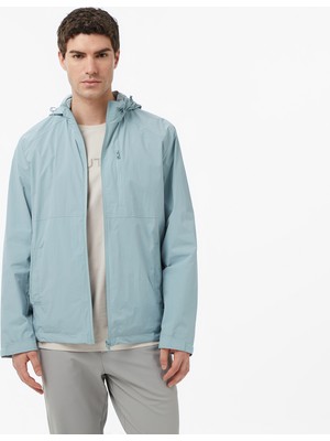 Nautica Erkek Yeşil Regular Fit Gizli Kapüşonlu Su İtici Yağmurluk Günlük Tarz Standart Kesim