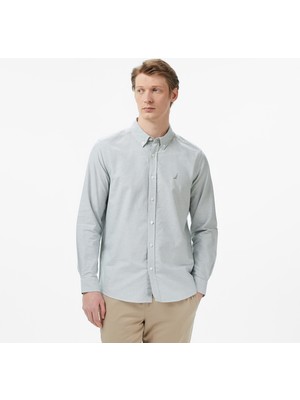 Nautica Erkek Yeşil Regular Fit Gömlek