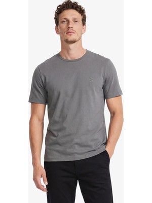 Nautica Erkek Gri Regular Fit T-Shirt