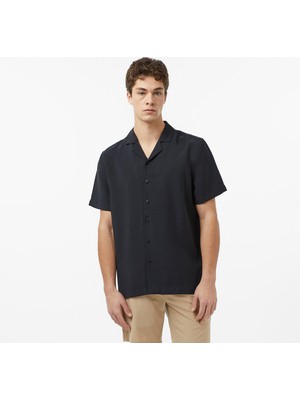 Nautica Erkek Siyah Regular Fit Kısa Kollu Gömlek