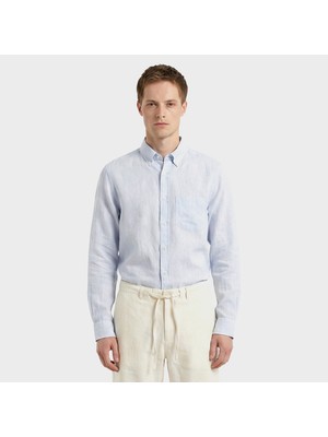 Gant Erkek Mavi Regular Fit Gömlek