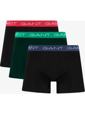 Gant Erkek Siyah Düz Boxer