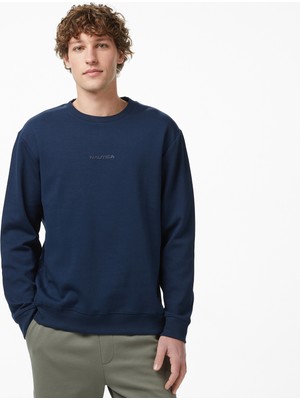 Nautica Erkek Lacivert Regular Fit Sweatshirt