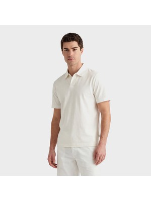 Gant Erkek Beyaz Regular Fit Polo Yaka T-Shirt