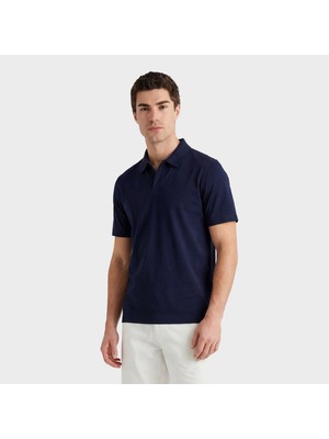 Gant Erkek Lacivert Regular Fit Polo Yaka T-Shirt