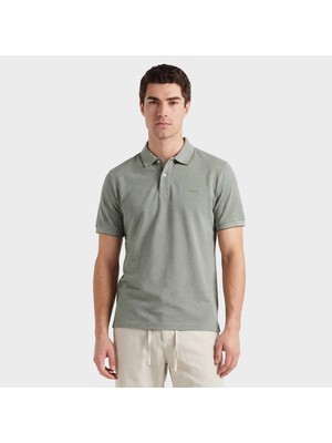 Gant Erkek Yeşil Regular Fit Polo Yaka T-Shirt