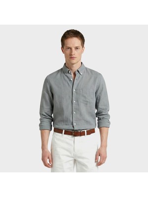 Gant Erkek Yeşil Regular Fit Gömlek