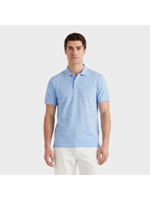 Gant Erkek Mavi Regular Fit Polo Yaka T-Shirt