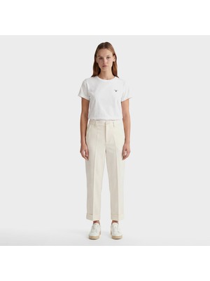 Gant Kadın Krem Regular Fit Pantolon