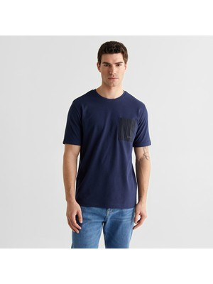 Gant Erkek Lacivert Kısa Kollu T-Shirt