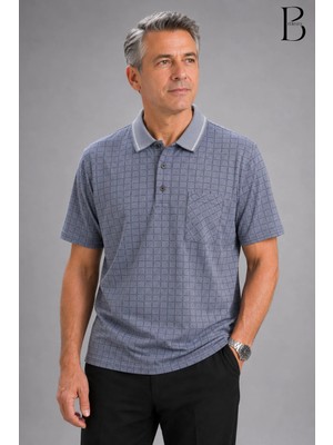 BURSPA Rahat Kesim Yakalı Cepli Erkek Baba Yazlık T-Shirt