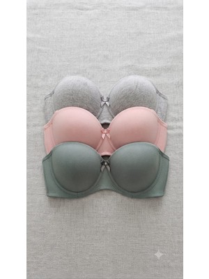 Hb Comfort Kadın Balenli Toparlayıcı Lotus 3'lü Sütyen Takımı