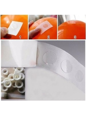 Sticker Damla Model Çift Taraflı Yapışkan Balon Yapıştırıcısı