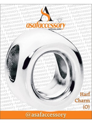 O Harf Charm Gümüş Kaplama