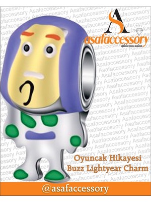 Oyuncak Hikayesi Buzz Lightyear Charm Asafaccessory Gümüş