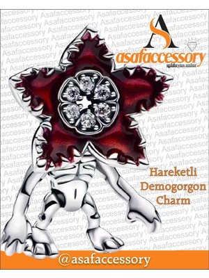 Demogorgon Charm / Asafaccessory Gümüş