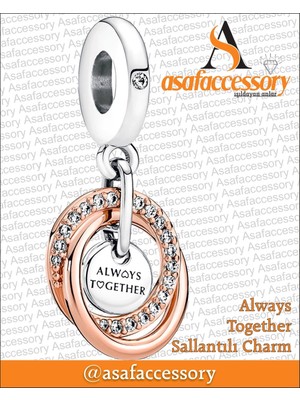 Always Together Sallantılı Charm Gümüş Kaplama
