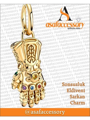 Sonsuzluk Eldiveni Sarkan Charm Altın