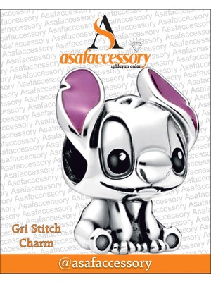 Stitch Charm Gümüş Kaplama