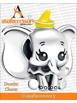 Dumbo Fil Charm Gümüş Kaplama