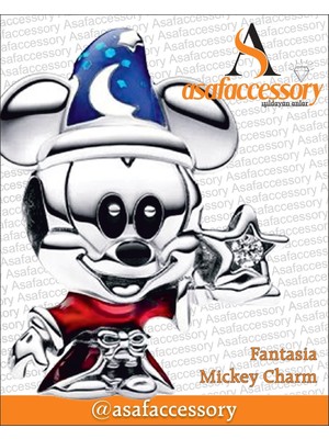 Fantasia Mickey Charm Gümüş