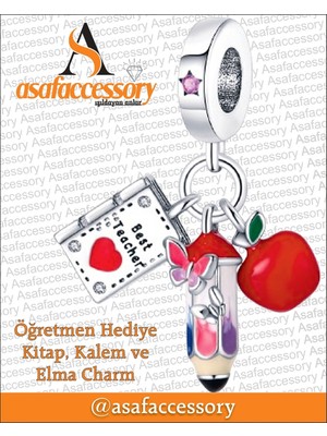En Iyi Öğretmen Charm Asafaccessory Kırmızı