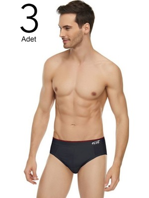 Tutku Elit 1351 Slip Kemerli Erkek Külot Siyah 3'lü