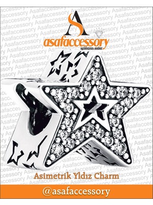 Asimetrik Yıldız Charm Gümüş Kaplama