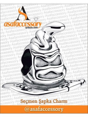 Harry Potter Seçmen Şapka Charm Gümüş Kaplama