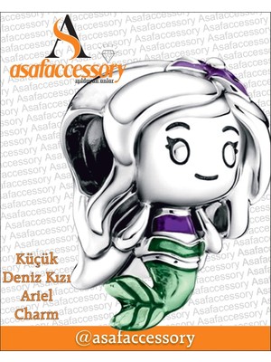 Ariel Charm Prenses Asafaccessory Gümüş
