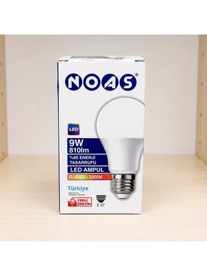 Noas 9W 810LM 50-60Hz LED Ampul E27