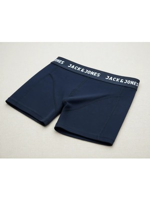 Jack & Jones JACK&JAONES Jacanthony Erkek 3 lü Paket Boxer Lacivert