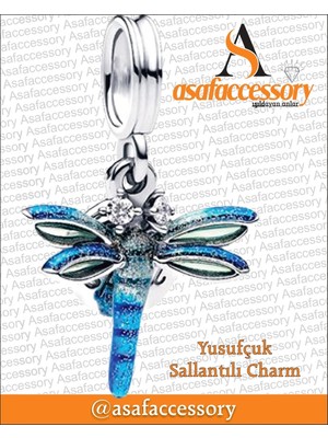 Yusufçuk Sallantılı Charm Asafaccessory Mavi