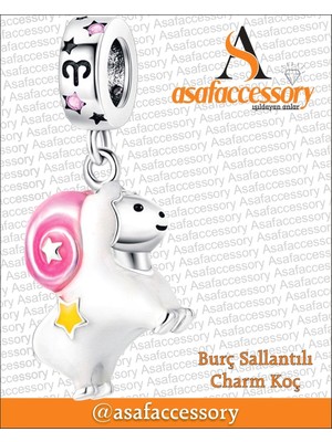 Koç Burcu Charm Asafaccessory Mor