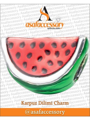 Karpuz Dilimi Charm Asafaccessory Kırmızı