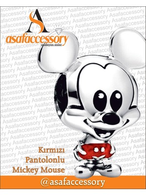 Mickey Mouse Charm Gümüş Kaplama