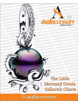 The Little Mermaid Ursula Charm Asafaccessory Gümüş