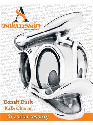 Asaf Accessory Duffy Duck Ördek Charm Gümüş