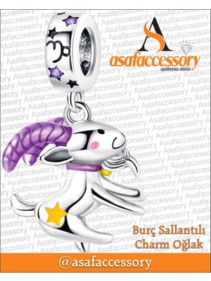 Oğlak Burcu Figür Charm Gümüş