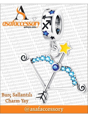 Asaf Accessory Yay Burcu Figür Charm Asafaccessory Mavi