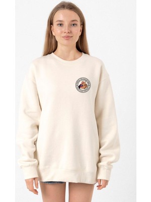 Tshirthane Popeye The Sailor Man Ekru Kadın 2ip Sweatshirt