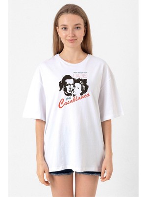 Casablanca We'll Always Have Beyaz Kadın Oversize Tshirt