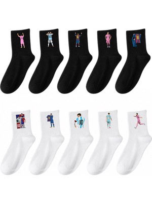 Rabona Fashion Messi Football Icons 10'lu Çorap Seti