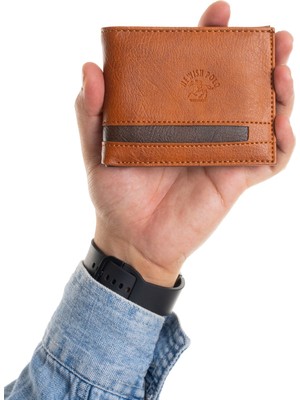 Newish Erkek Suni Deri Minimal Cüzdan ve Kartlık -  NEW414