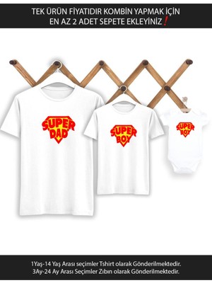 Super Dad Boy Baba Oğul (Tek Ürün Fiyatıdır Kombin Yapmak Için En Az 2 Adet Sepete Ekleyiniz)