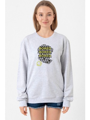 Tshirthane Sherlock Bored Grimelanj Kadın 2ip Sweatshirt