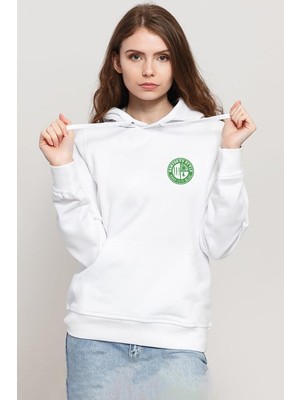 Tshirthane One Piece Anime Santoryu Style Fast Blue Beyaz Kadın 3ip Kapşonlu Sweatshirt